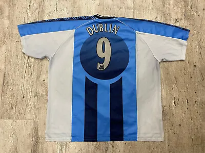 Vintage Coventry City England 1998/1999 Home Football Shirt Soccer #9 Dublin • £200