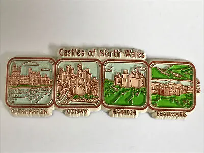 £3.49 • Buy CASTLES OF NORTH WALES Souvenir Fridge Magnet-New