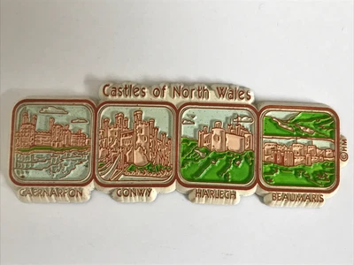 £3.49 • Buy CASTLES OF NORTH WALES Souvenir Fridge Magnet-New