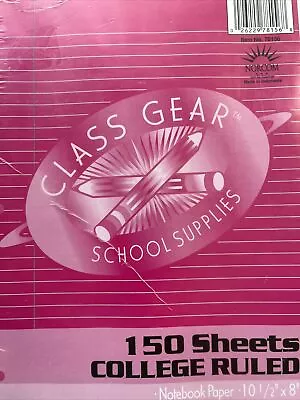 150 Sheets College Ruled Notebook Filler Norcom Vintage Loose Leaf High School • $15.98