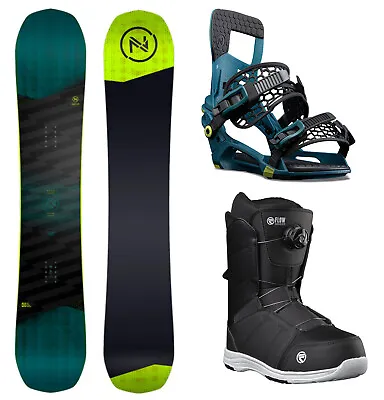Nidecker Merc 156 Men's Snowboard Package Matching Bindings+BOA Boots NEW • $619.95