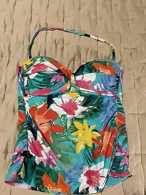 La Blanca Women's Tropical Tankini Top Size 8 / Swimwear • $12.99