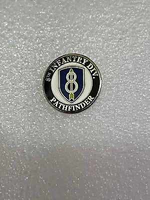 Us Army 8th Infantry Division Division  Hat Pin  (ee P62462) • $8.90