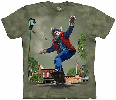 £29.99 • Buy CAT TO THE FUTURE The Mountain T Shirt Spoof Back Skateboard Movie Parody Unisex