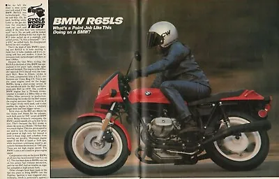 1982 BMW R65LS - 7-Page Vintage Motorcycle Road Test Article • $10.78