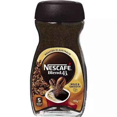 Nescafe Blend 43 Smooth Medium Roast Instant Coffee Jar 150g • $22