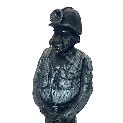 Coal Miner_ Hand Crafted Figure_ Vintage_ 1976 Olde Tyme Statue _HOPE MOUNTAIN • $13.45