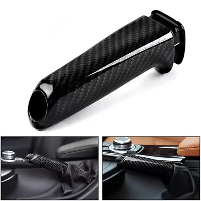 Real Carbon Fiber Handbrake Brake Handle Cover Fit BMW E46 E90 E92 F30 F32 F80 • $28.49