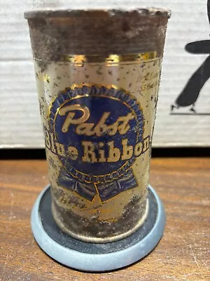 Pabst Blue Ribbon Beer EMPTY Can Flat Top Top Opened • $0.99