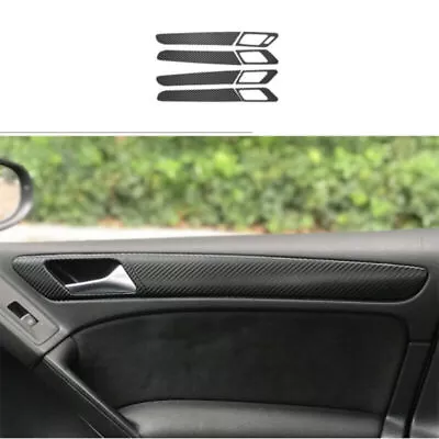 Carbon Fiber Leather Inner Door Panel Strip Trim For VW Golf 6 VI MK6 2010~2012 • $40.56