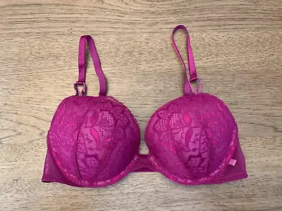 Victoria's Secret Raspberry Cooler 38D Sexy Tee Push Up Padded Bra VS!! • $24.99