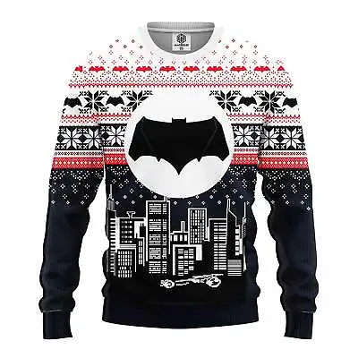 $43.19 • Buy Batman Superhero Movie Fan Ugly Christmas Premium Sweater 3D Printed