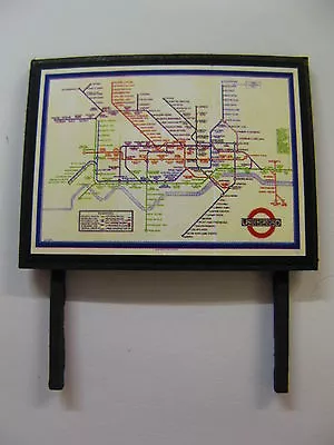 London Underground Rail Service Map Model Railway Billboard - N Gauge & OO Gauge • £5.50