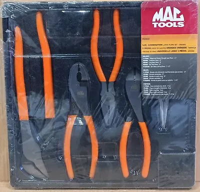 Mac Tools (PS58AO) 5 Pc Large Pliers Set Orange - NEW • $136.87