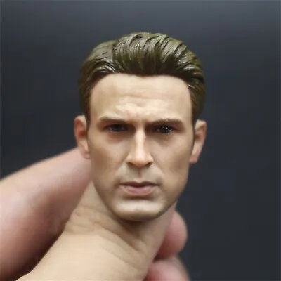 1/6 Young Captain America Steve Rogers Head Carved For Hot Toys Action Figure • $33.70