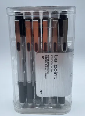 $18.99 • Buy TUL BP3 Ballpoint Retractable Pens, Medium Point, 1.0 Mm, Black Ink, 12-Pack