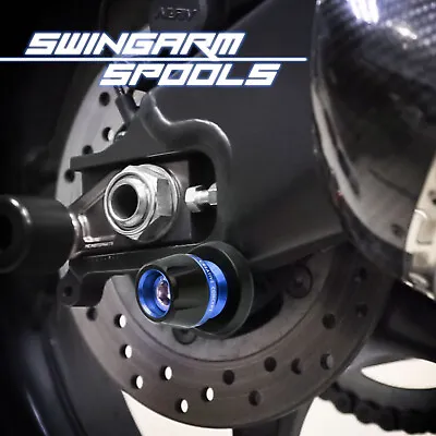 Blue M8 Swingarm Spools Sliders BB01 For GSX-S750 GSX-S1000 F 18 19 20 21 22 23 • $39.94