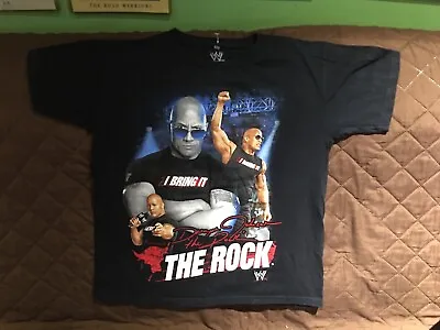 WWE The Rock I   BRING IT Shirt KIDS Medium Wrestling Dwayne Johnson SHIPS FREE • $15.99