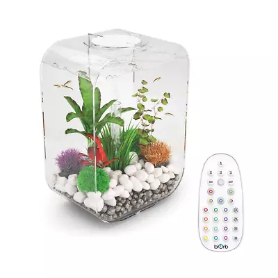 Biorb Life 15l Clear Aquarium Fish Tank With Filter Unit Led Lighting Air Pump • £159.99