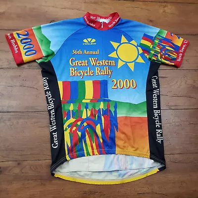 Voler Mens Large Cycling Jersey Paso Robles California SS 2000 Great Western • $29.95