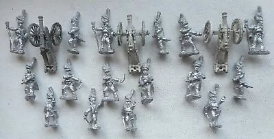 Three 28mm French Napoleonic Guard Artillery Cannons With 16 Crew. Old Glory. • £26.01