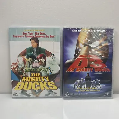 The Mighty Ducks & D3 DVD (3 Brand New & Sealed) Children’s Disney Family Movies • $10.33