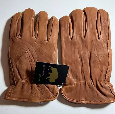 Saddle Brown Bison Leather Thinsulate Gloves - Men's XL/XXL • $35