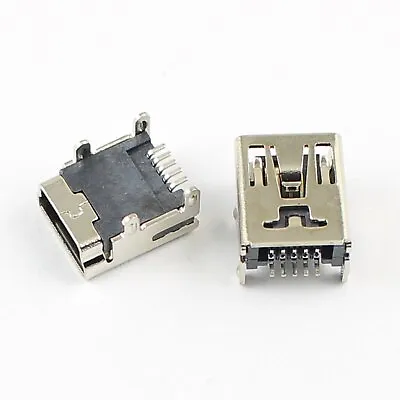 5Pcs Mini USB Female 5 Pin Type B SMT PCB Socket Connector DIY • $1.48