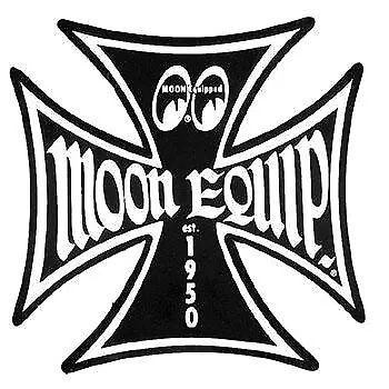 Mooneyes Iron Cross Logo Decal 3  Diameter Hot Rod Gasser Rockabilly 1932 Chev • $5.95