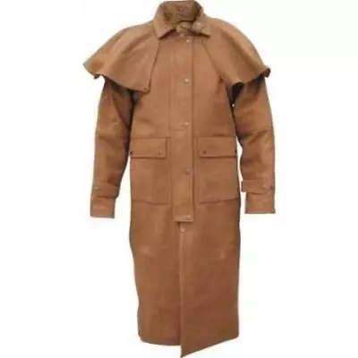 Mens Brown Soft Touch Leather Duster • $327