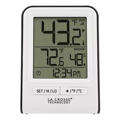 La Crosse Technology Wireless Indoor/Outdoor Temperature Monitor With Hi/Low ... • $31.50