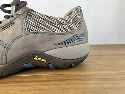 Dansko Womens 38 (7.5-8) Vibram Grey Nubuck Suede Walking Hiking Waterproof • $45