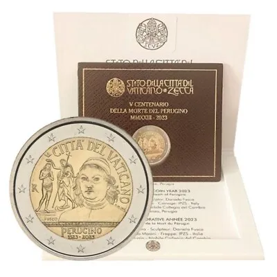 2 Euro Vatican City 2023 * Pietro Perugino * Coin Card BU • $45.49