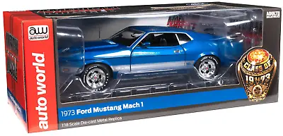 Auto World  Class Of  1973  1973 Ford Mustang Mach 1 1:18 Scale Car AMM1323 • $99.99