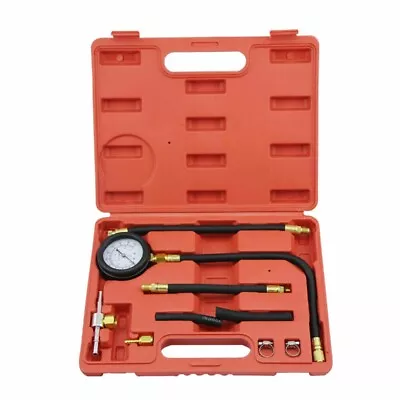 Fuel Injection Test Tool Kit 0-145psi High Pressure Gauge Fit Gas And Diesel Car • $29.64