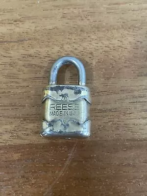 Vintage Tiny Miniature Reese Padlock Lock U.S.A. NO Keys • $7.25