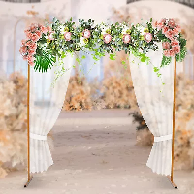 $42.75 • Buy Wedding Arch Backdrop Metal Stand Square Flower Rack Frame Garden Party Decor