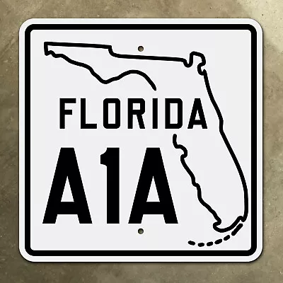 Florida State Route A1A Highway Marker Road Sign Miami Beach Key West 12x12 • $95.92