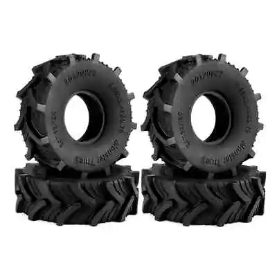 4X Rubber Mud 1.0  Wheel Tires For 1:24 RC Axial SCX24 1:18 TRX4-M FCX24 Upgrade • $9.99