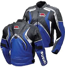 Suzuki GSXR Motorbike Leather Jacket Motogp-Motorcycle Racing Jacket • $219.89