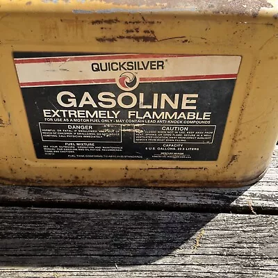 Vintage Quicksilver Marine Gas Can 6 Gallon • $45.90