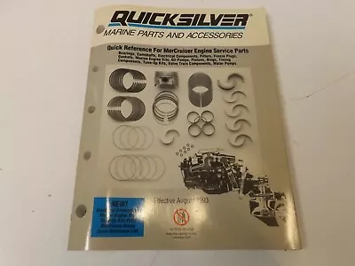 1993 Quicksilver MerCruiser Quick Reference Engine Service Parts 90-823935-93 • $26.99