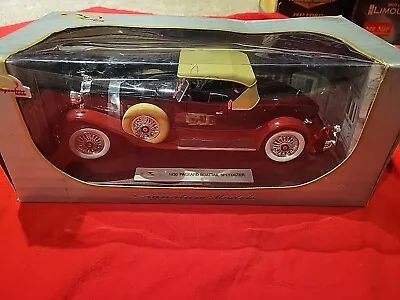 Signature Models Limited 1:18 1930 Packard Boat Tail Speedster Red And Black NIB • $89.99