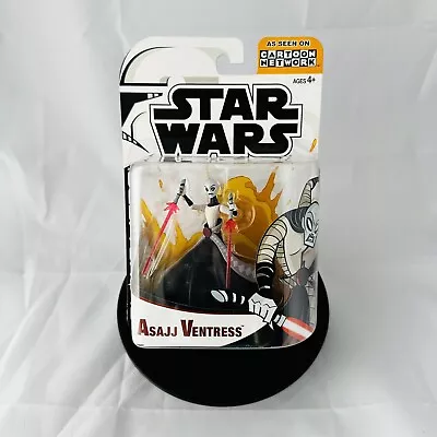 NEW Asajj Ventress Animated Clone Wars Star Wars 2005 3.75 Action Figure Cartoon • $24.95
