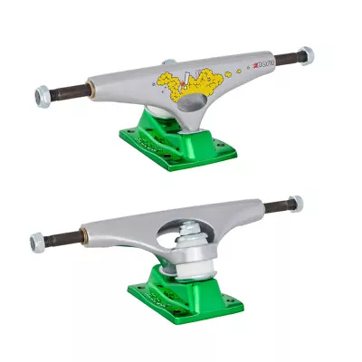 Krux Skateboard Trucks K5 Nora By Alexis Silver/Green 8.25  Pair • $54.95