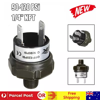 1/4  NPT End Air Compressor Pressure Tank Control Switch Off Valve 90-120PSI • $15.68