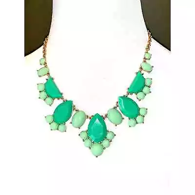 Kate Spade Green Day Tripper Bib Statement Necklace EUC  • $55