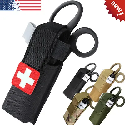 Tactical Molle Tourniquet Holder Carrier Case First Aid Medical Outdoor Pouch • $6.89