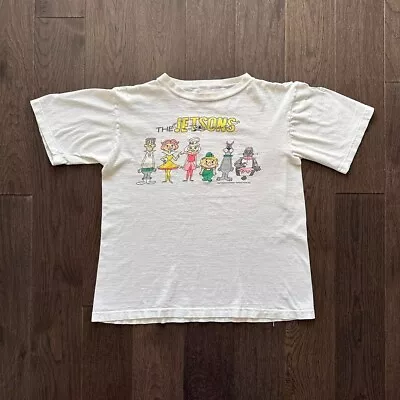 Vintage 80s 1986 The Jetsons Cartoon Thrashed Boxy Medium T Shirt • $29.26