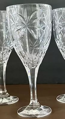 Godinger Shannon Crystal South Beach Wine Glass Goblet Water 8 Inch Palm Tree • $14.79